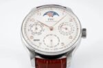 Portuguese IW503307 Real PR SS APSF 1:1 Best Edition White Dial On Brown Leather Strap A52610