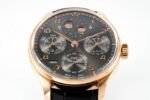 Portuguese IW503404 Real PR RG APSF 1:1 Best Edition Gray Dial On Black Leather Strap A52010