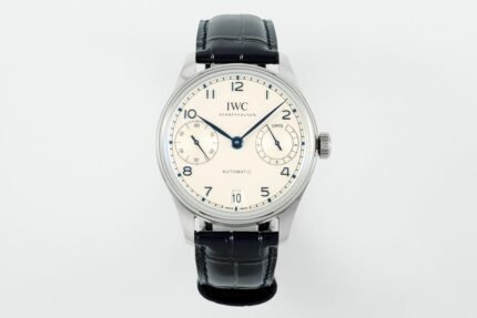 PORTUGUESE REAL PR IW500705 AZF 1:1 BEST EDITION ON BLACK LEATHER STRAP A52010