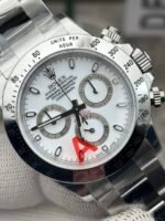 力士宇宙计型迪通拿系列 Oyster Perpetual Cosmograph Daytona 40 毫米精钢白面阿拉伯数字计时腕表 - Image 4
